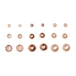 NWT • Rose Gold Stud Set
